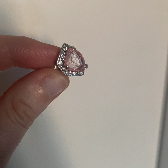 Vintage Avon Pink rhinestones and Faux pink pearl necklace w matching earrings - Picture 3 of 12